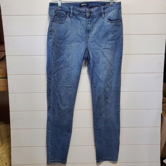 David Britton destroyed womens size 8/29 Aubrey stretchy crinkle mid rise ankle - Picture 1 of 4